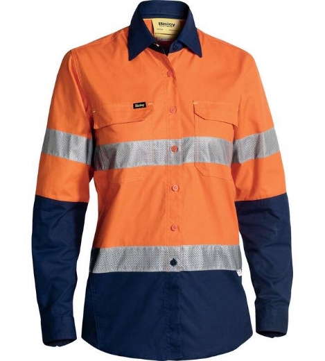 Picture of Bisley,Women's Taped X Airflow™ Ripstop Hi Vis Shirt